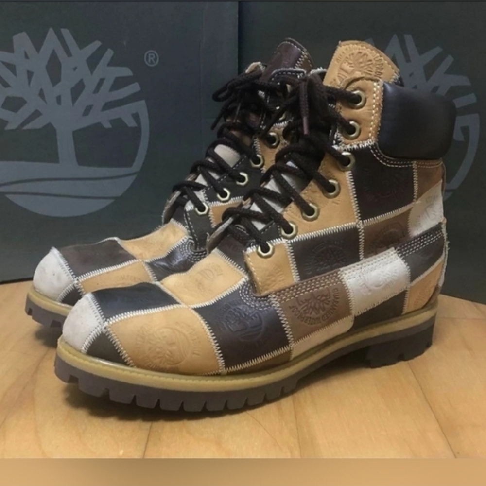 Davoucci Calfskin Leather Jacket & Custom  Timberland Boots Set New  2xL & 12 - Picture 10 of 16